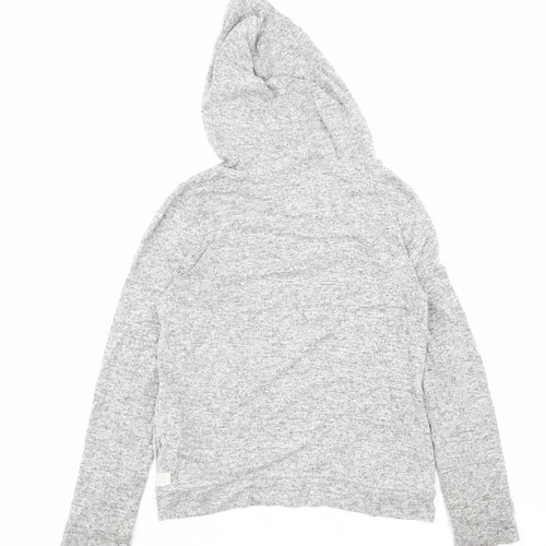F&F Womens Grey Viscose Pullover Hoodie Size 8 Pullover