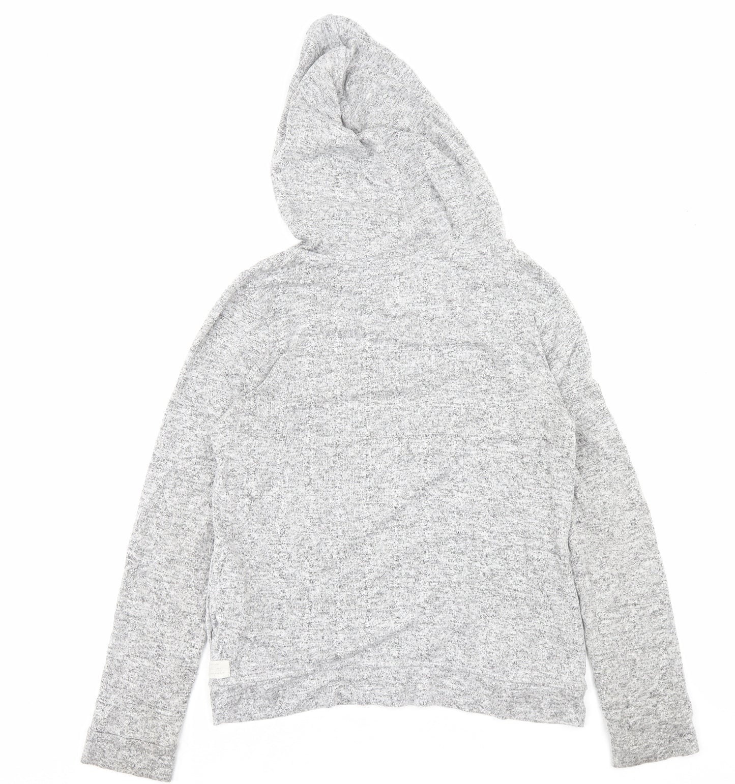 F&F Womens Grey Viscose Pullover Hoodie Size 8 Pullover