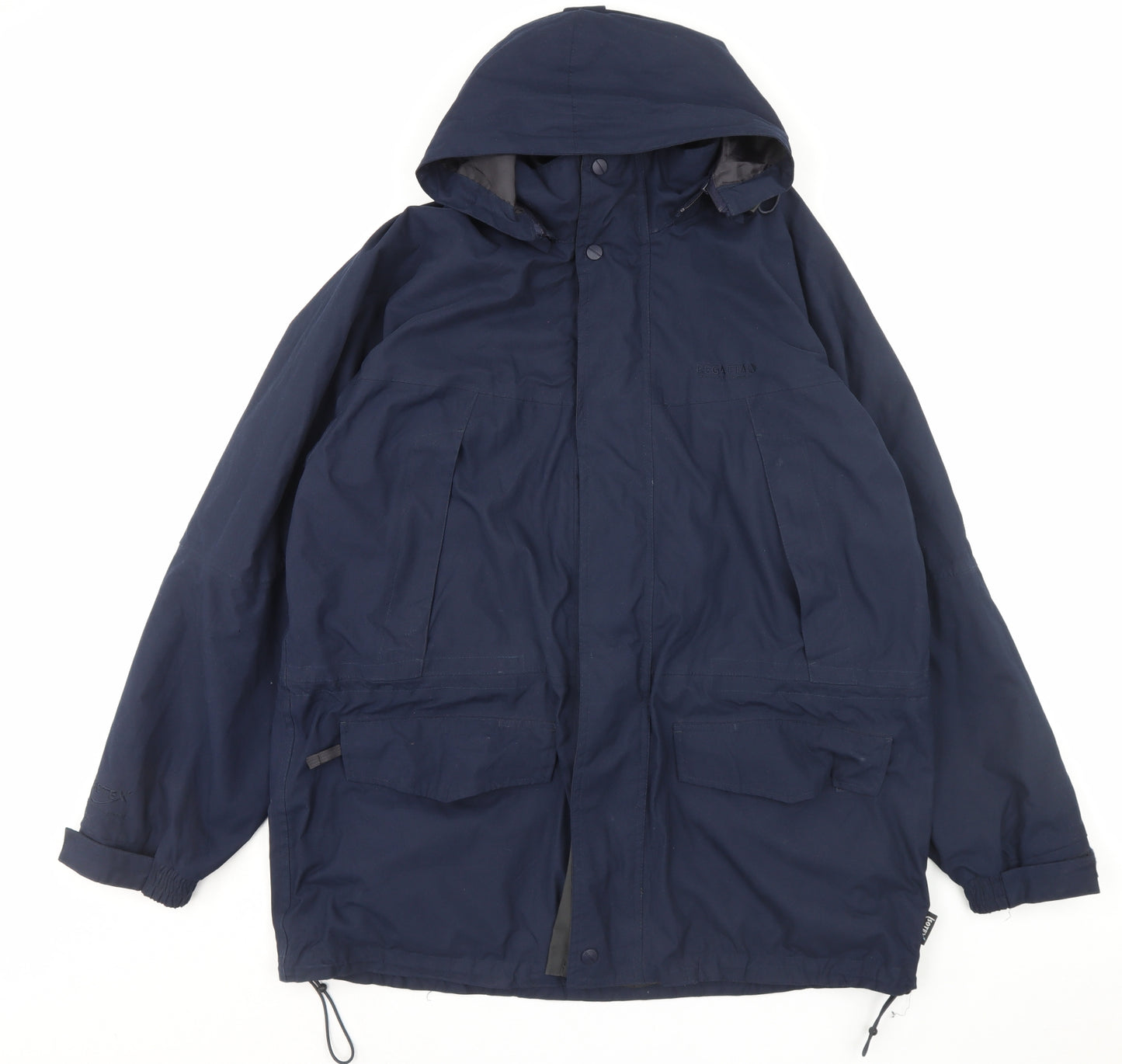 Regatta Mens Blue Quilted Coat Size XL Zip
