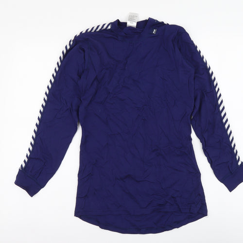 Helly Hansen Womens Blue Polypropylene Basic T-Shirt Size XL Round Neck Pullover