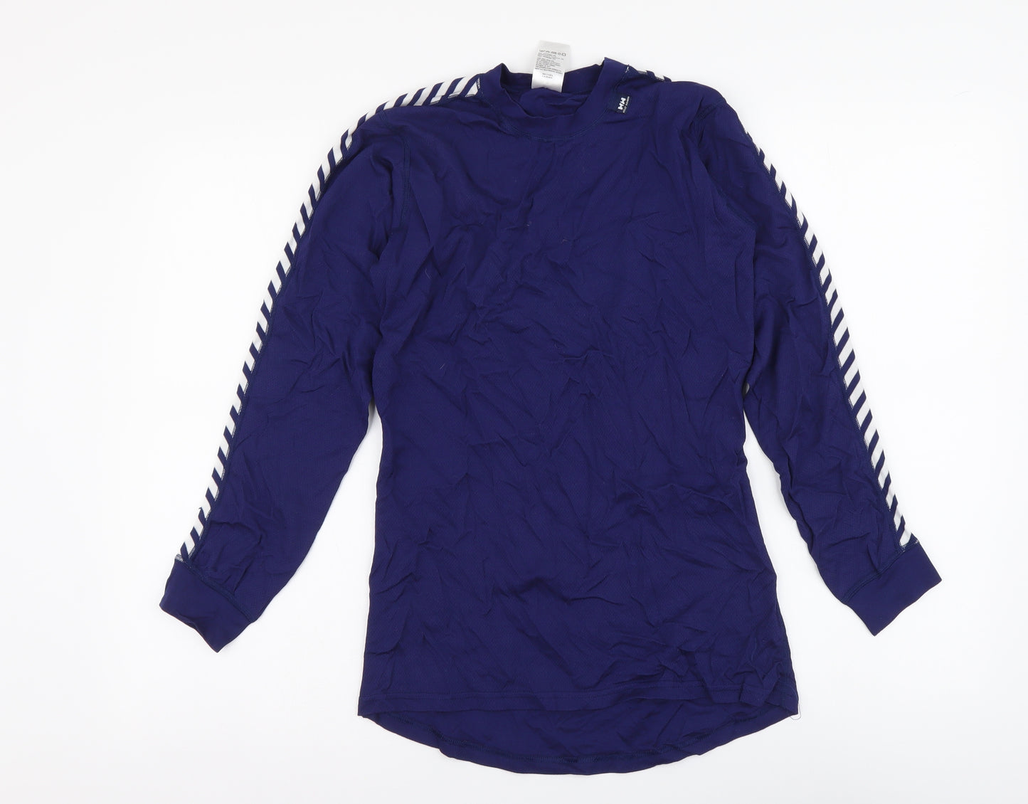 Helly Hansen Womens Blue Polypropylene Basic T-Shirt Size XL Round Neck Pullover