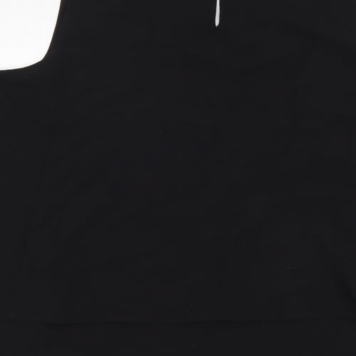 Together Womens Black Polyester Basic Blouse Size 14 Round Neck