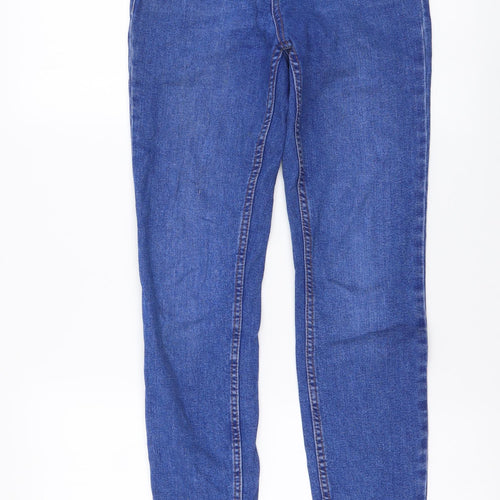 New Look Womens Blue Cotton Skinny Jeans Size 6 L26 in Regular Button