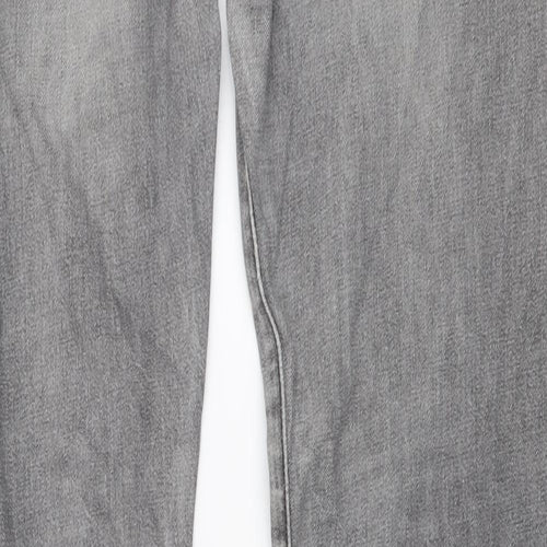 Levi's Mens Grey Cotton Skinny Jeans Size 34 in L34 in Regular Button
