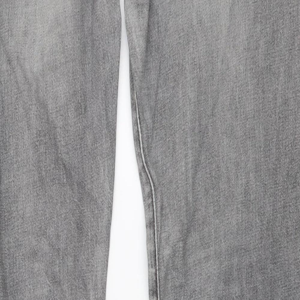 Levi's Mens Grey Cotton Skinny Jeans Size 34 in L34 in Regular Button