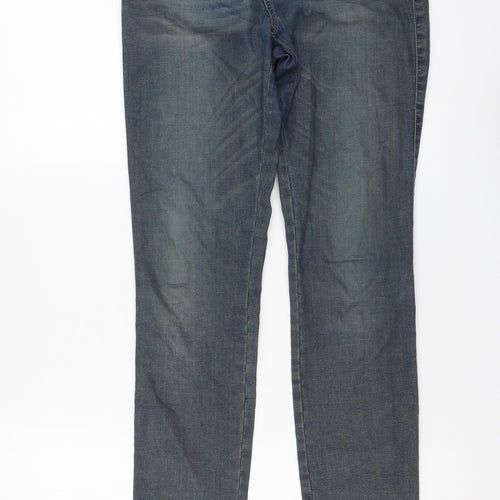 Disel Womens Blue Cotton Skinny Jeans Size 27 in L30 in Regular Button