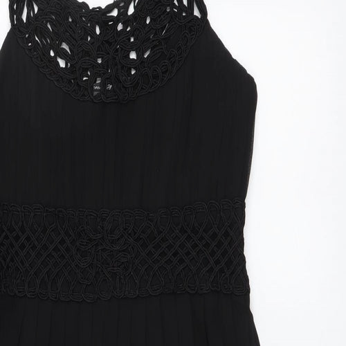 FOREVER 21 Womens Black Polyester A-Line Size S Round Neck Pullover