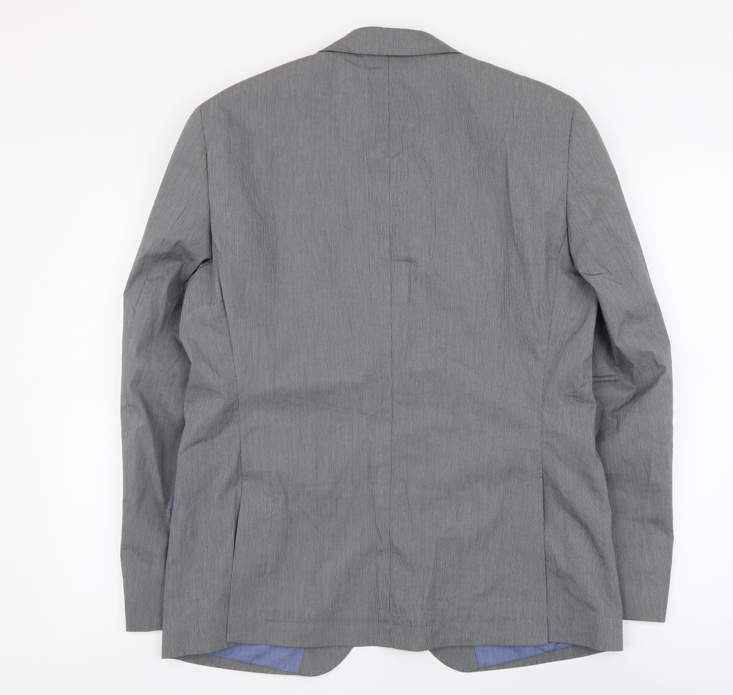 Angelo Litrico Mens Grey Polyester 3 Piece Suit Jacket Size M