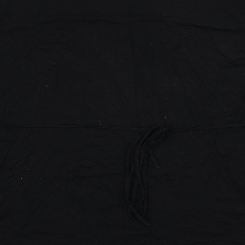 M&Co Womens Black Polyester Basic Blouse Size 26 Round Neck