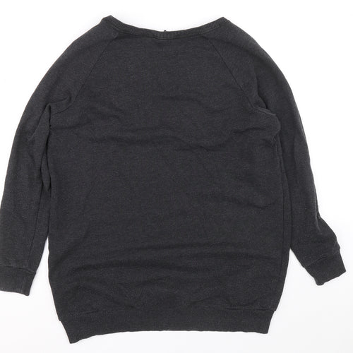 H&M Mens Grey Cotton Pullover Sweatshirt Size M
