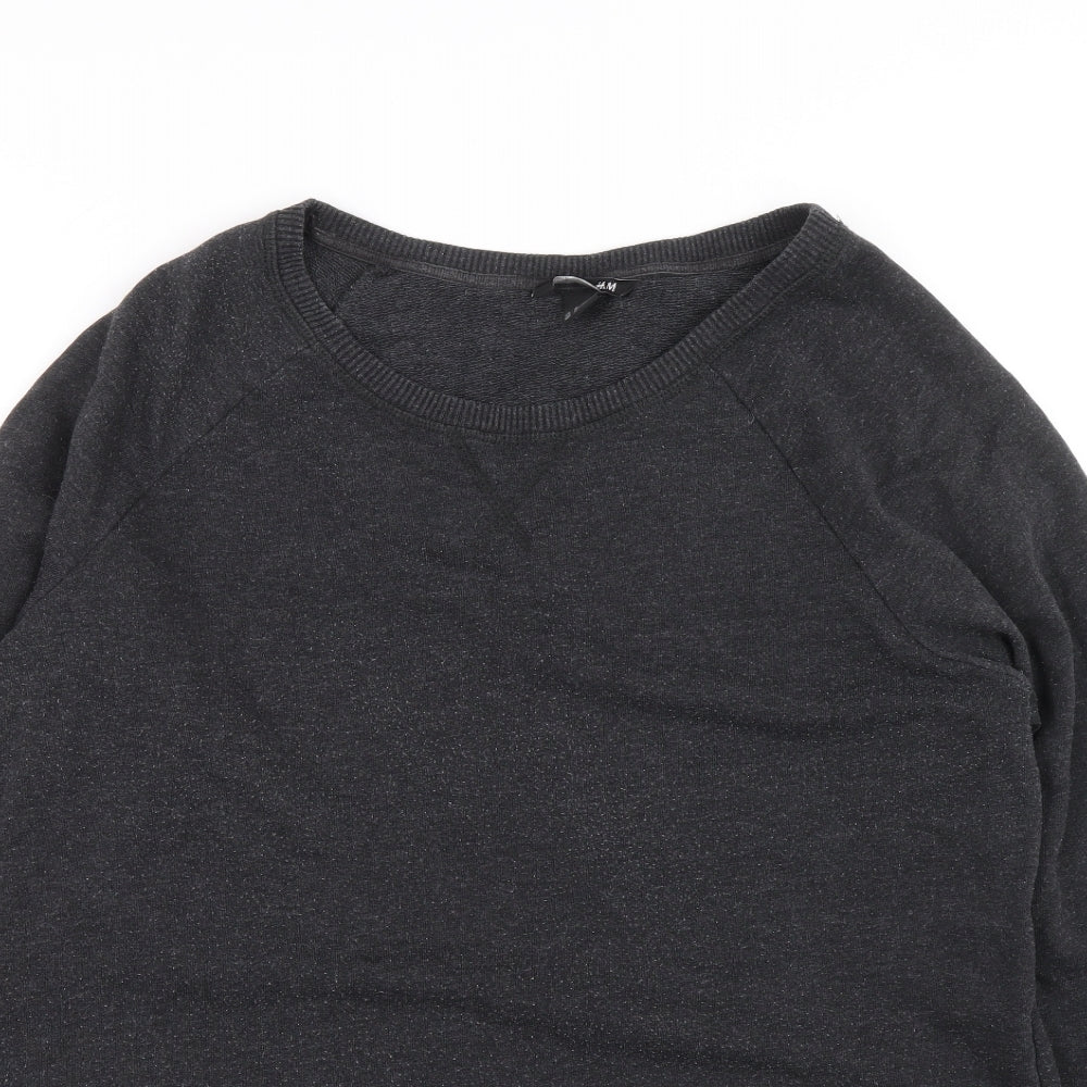 H&M Mens Grey Cotton Pullover Sweatshirt Size M