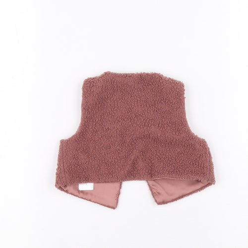 Primark Girls Pink Gilet Jacket Size 6-9 Months Button