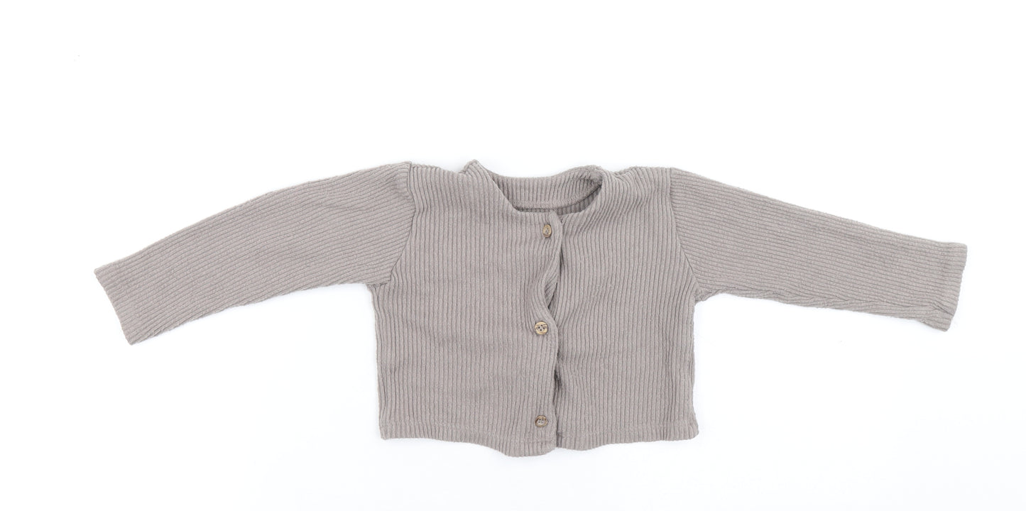 Disney Baby Baby Grey Viscose Cardigan Jumper Size 18-24 Months Button