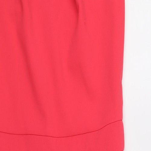 River Island Womens Pink Pencil Dress Size 12 Halter Zip