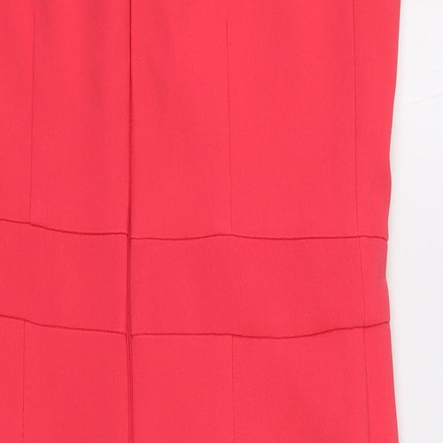 River Island Womens Pink Pencil Dress Size 12 Halter Zip
