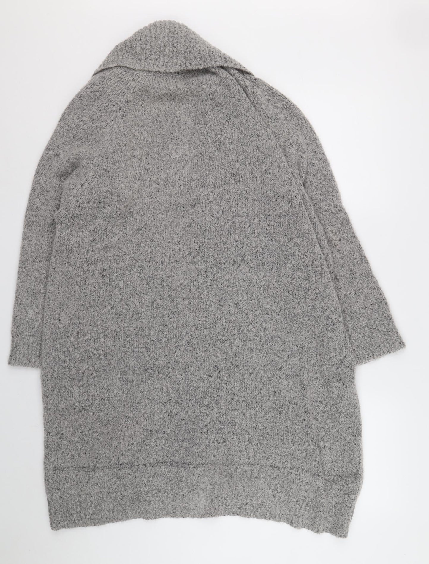 Atmosphere Womens Grey V-Neck Acrylic Cardigan Jumper Size 18