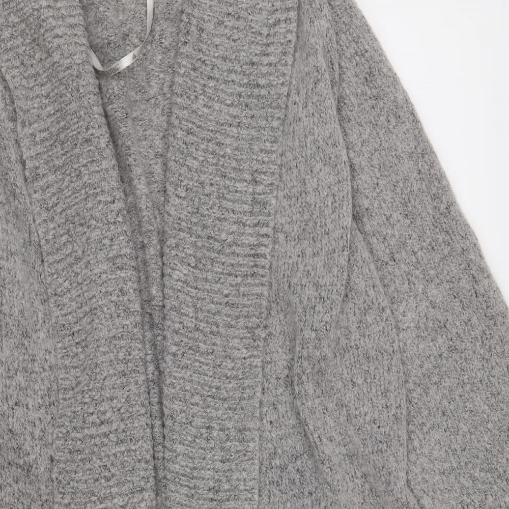 Atmosphere Womens Grey V-Neck Acrylic Cardigan Jumper Size 18
