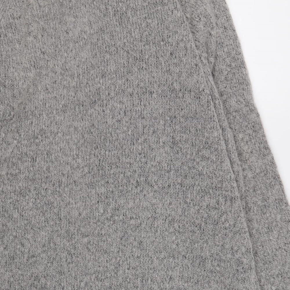 Atmosphere Womens Grey V-Neck Acrylic Cardigan Jumper Size 18