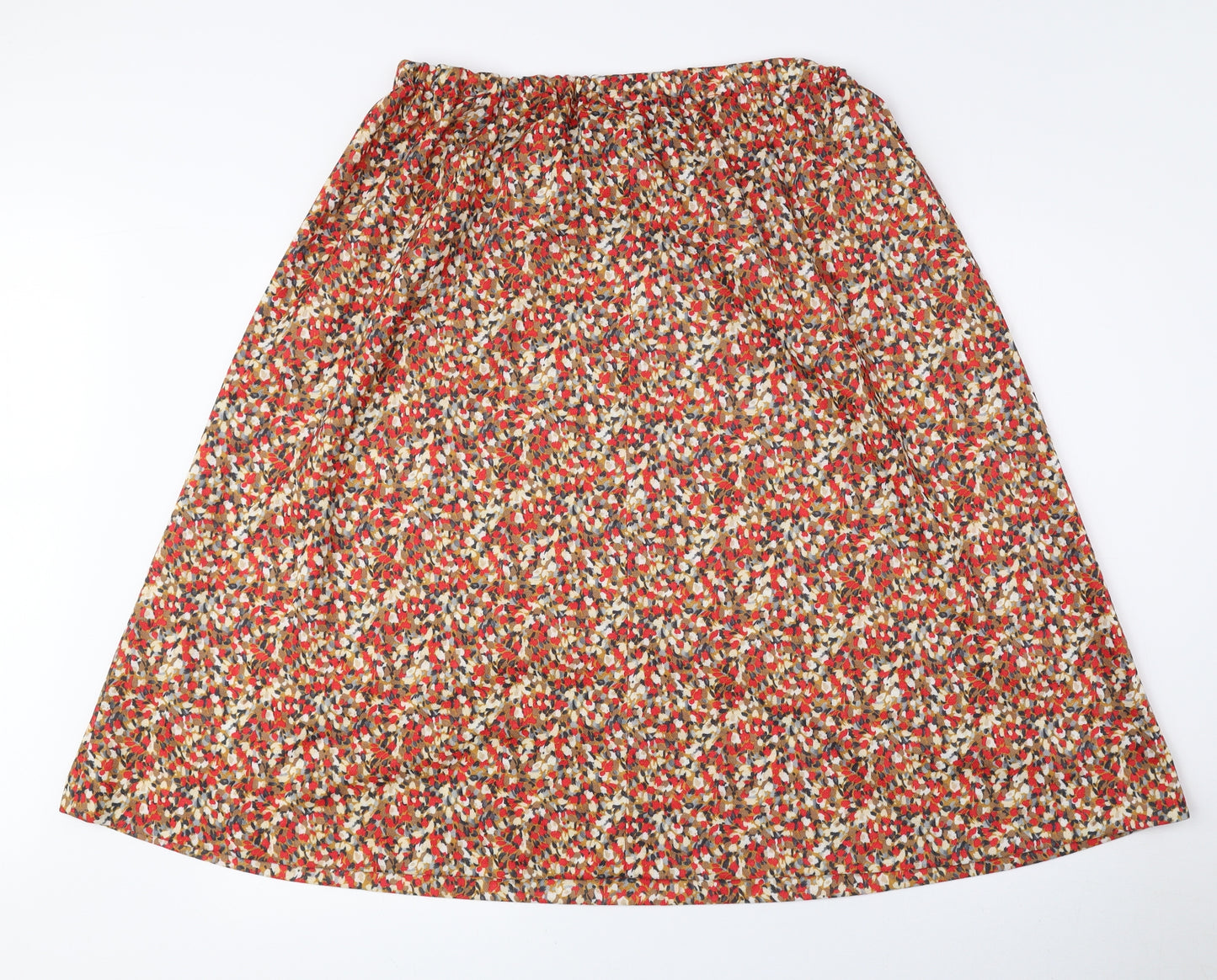 Eastex Womens Multicoloured Geometric Polyester A-Line Skirt Size 22