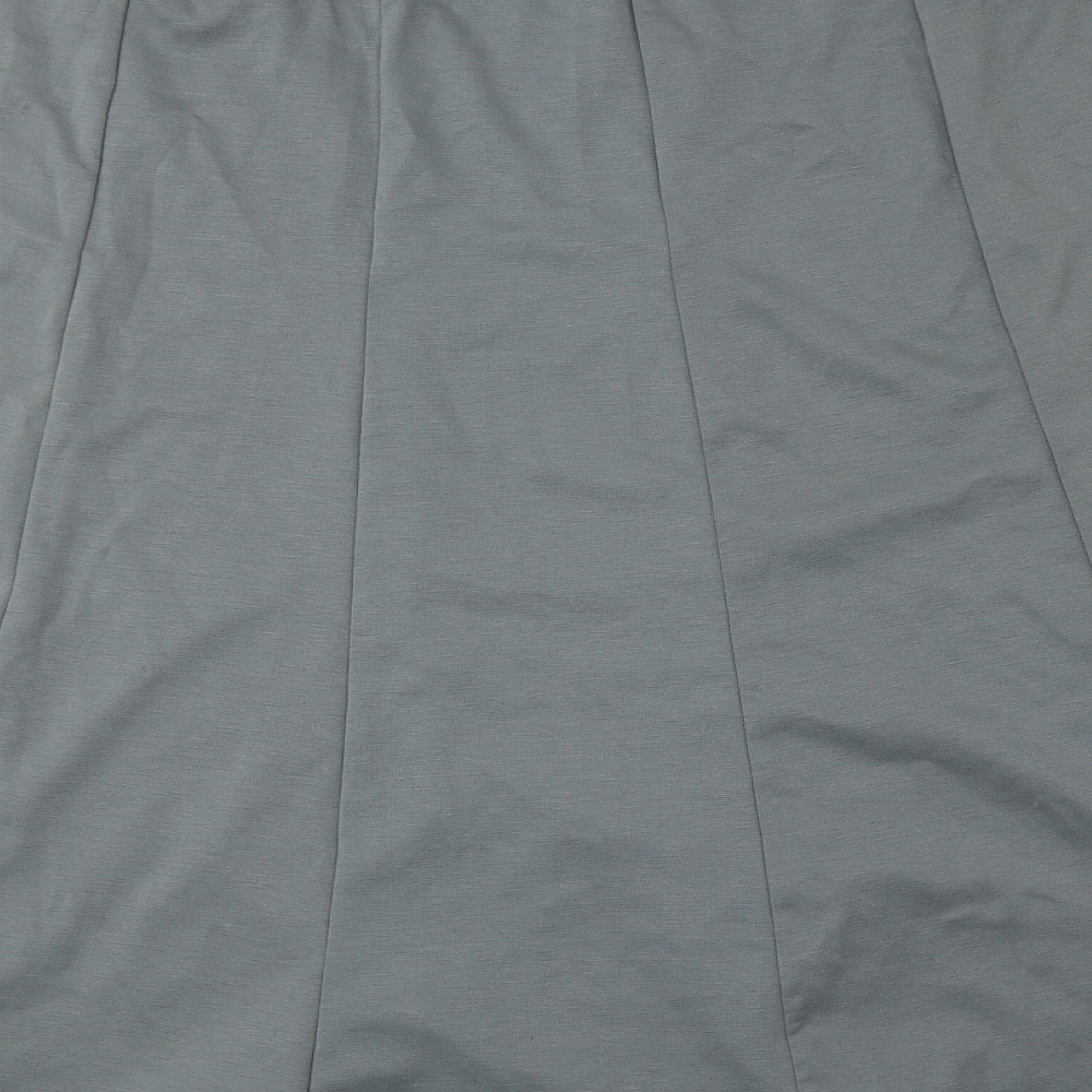 Bonmarché Womens Green Polyester Flare Skirt Size 18