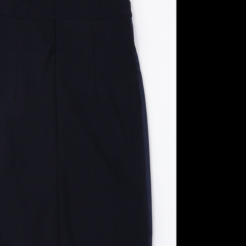 River Island Womens Blue Polyester A-Line Size 12 Off the Shoulder Zip