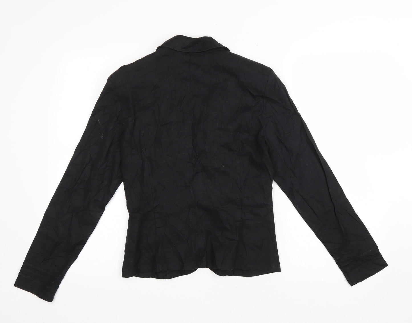 Steilmann Womens Black Jacket Blazer Size 6 Button