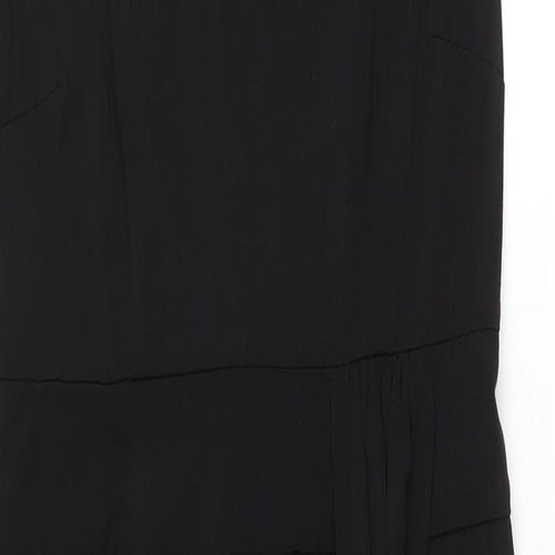 Bonmarché Womens Black Polyester Pencil Dress Size 10 Boat Neck Pullover
