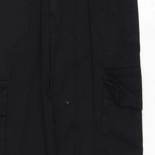 Misguided Womens Black Cotton Tapered Jeans Size 6 L28 in Regular Zip
