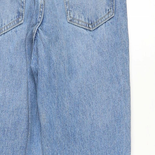 Topshop Womens Blue Cotton Mom Jeans Size 25 in L28 in Regular Zip