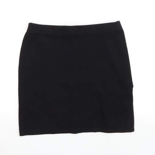 Topshop Womens Black Viscose Tulip Skirt Size 8 Drawstring