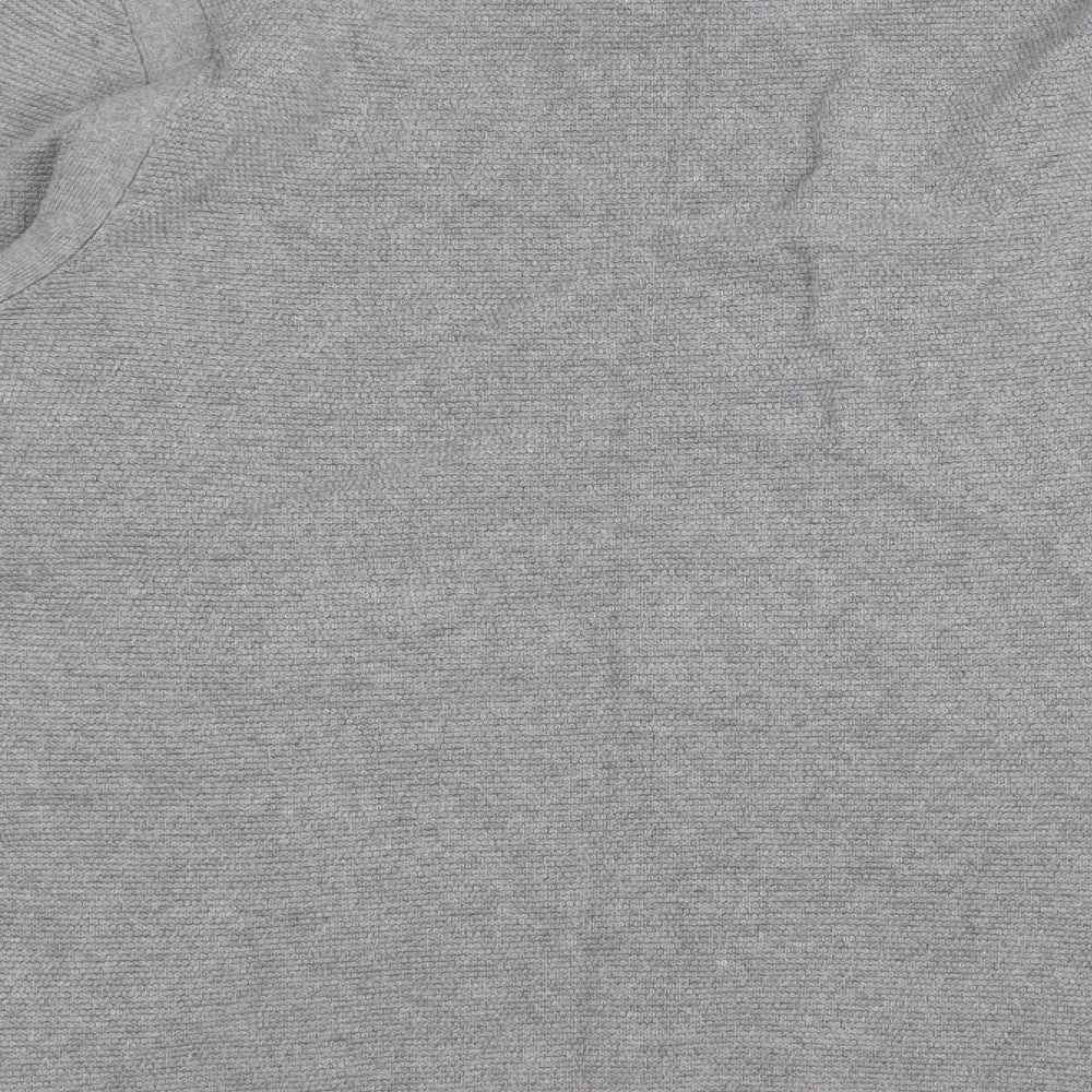 Debenhams Mens Grey Round Neck Cotton Pullover Jumper Size L