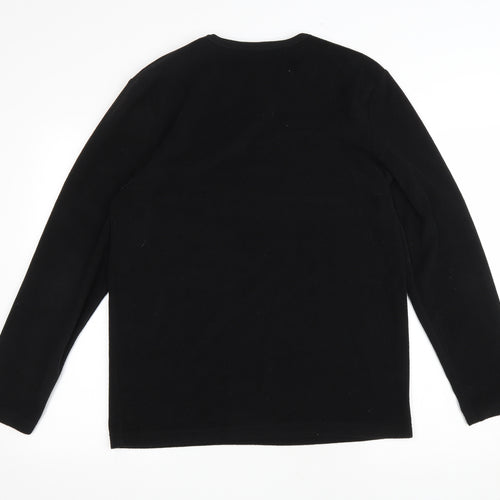 Matalan Mens Black Polyester Pullover Sweatshirt Size M