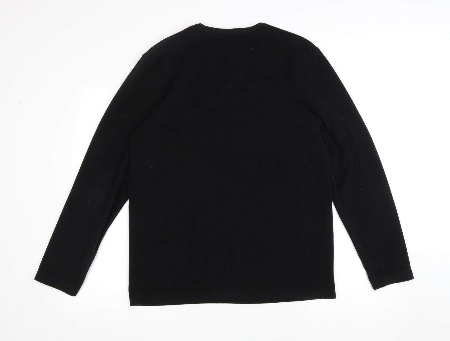 Matalan Mens Black Polyester Pullover Sweatshirt Size M