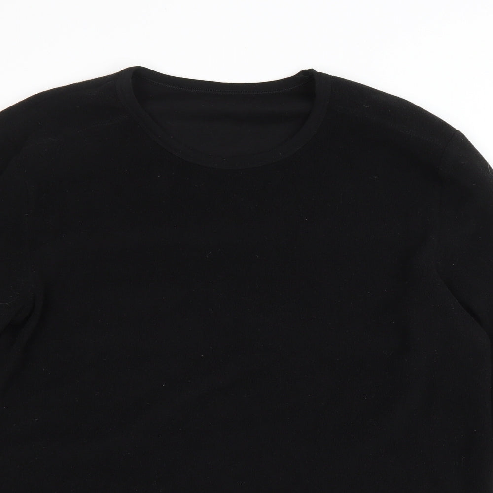 Matalan Mens Black Polyester Pullover Sweatshirt Size M