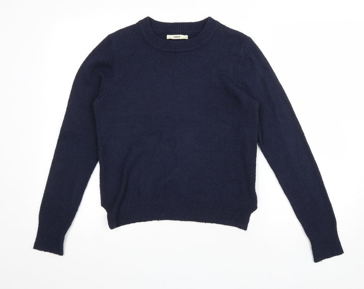 Oasis Mens Blue Round Neck Polyamide Pullover Jumper Size S