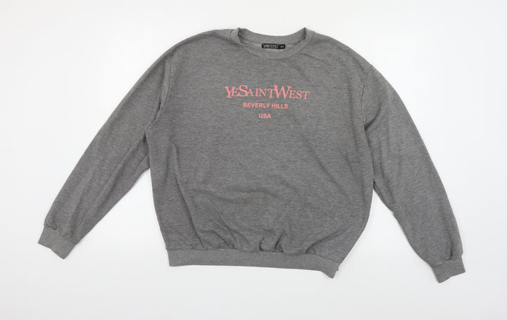 I SAW IT FIRST Womens Grey Cotton Pullover Sweatshirt Size M Pullover - Beverly Hills