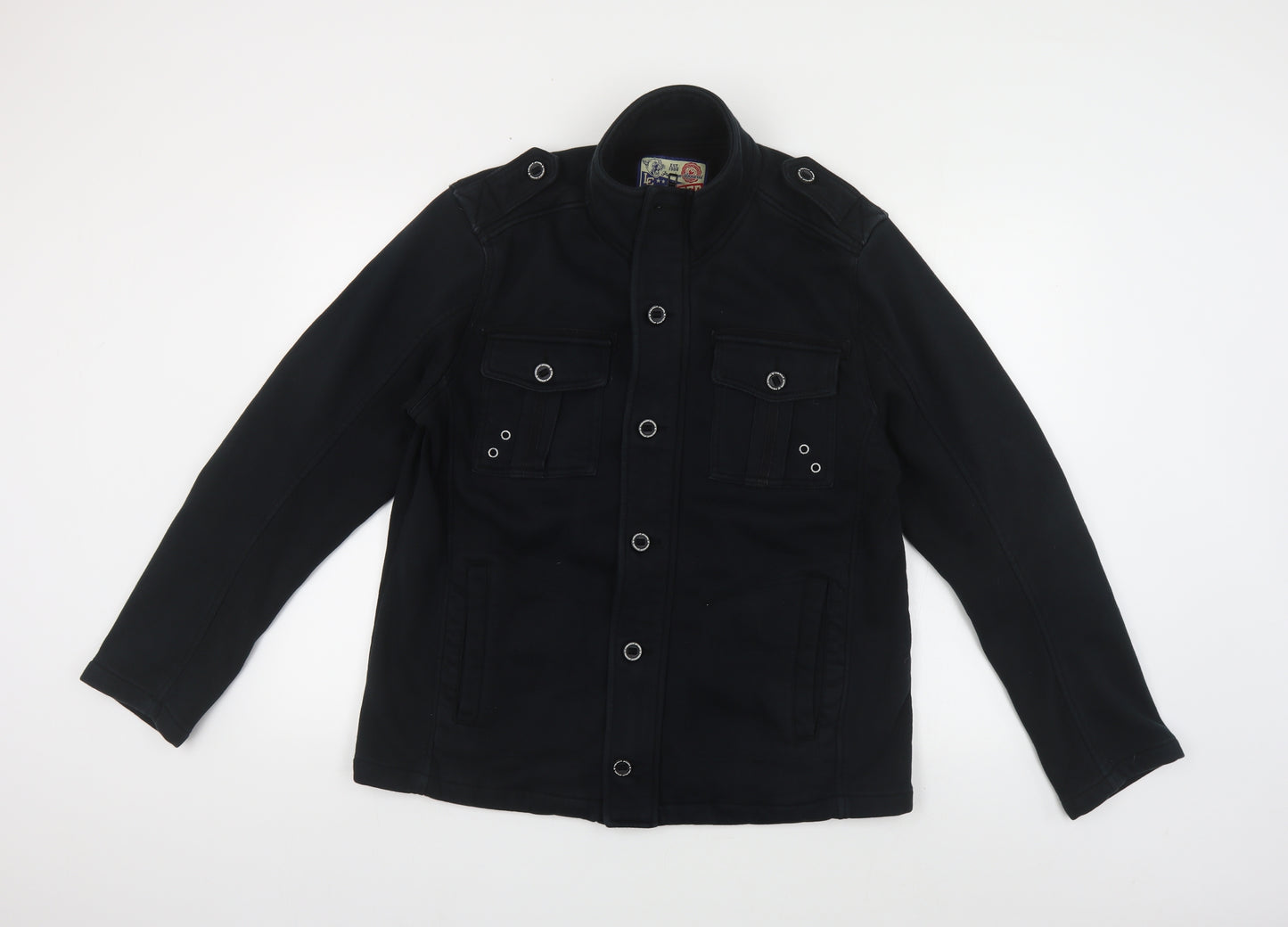 Lee Cooper Mens Black Jacket Size L Zip