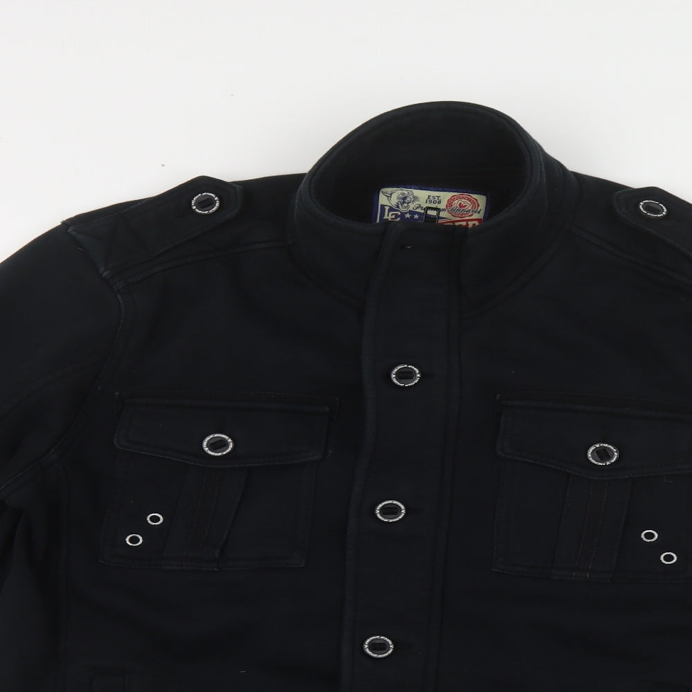 Lee Cooper Mens Black Jacket Size L Zip