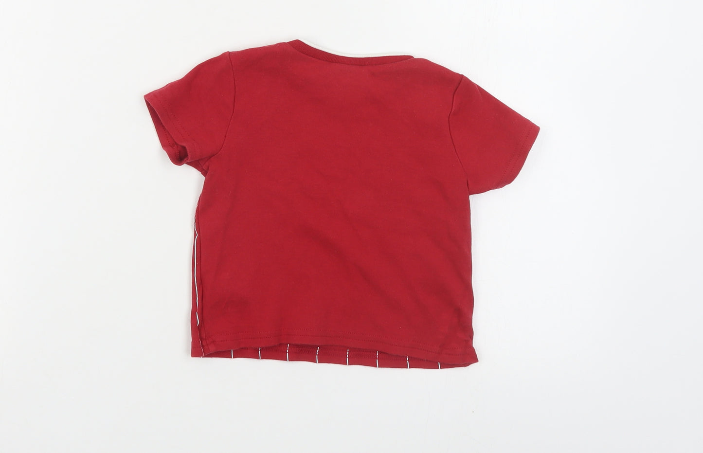 Liverpool FC Baby Red Cotton Pullover T-Shirt Size 12-18 Months Crew Neck Snap