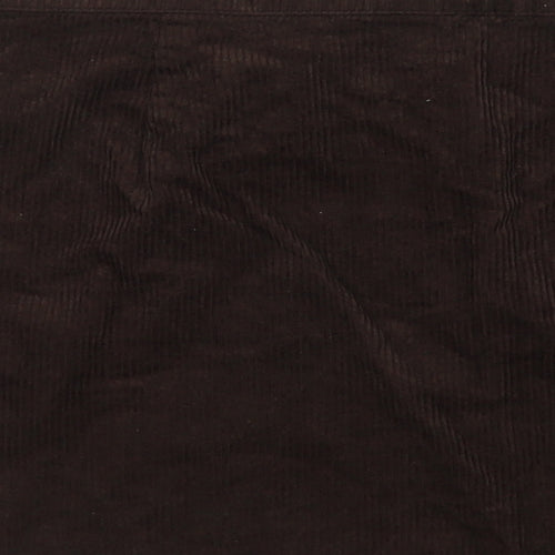 Denim & Co. Womens Brown Cotton Maxi Skirt Size 20 Button