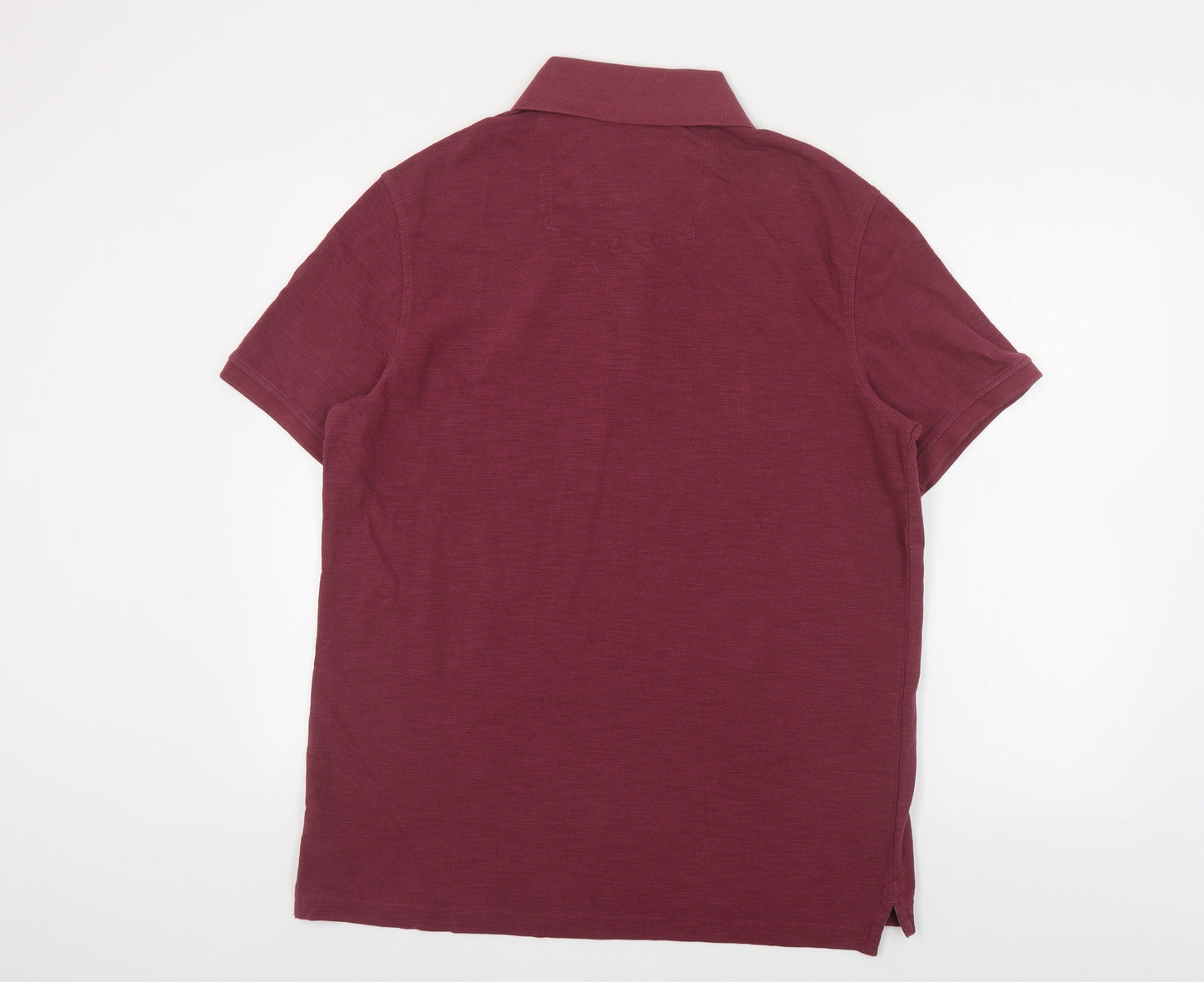 Fat Face Mens Purple Cotton Polo Size XL Collared Button