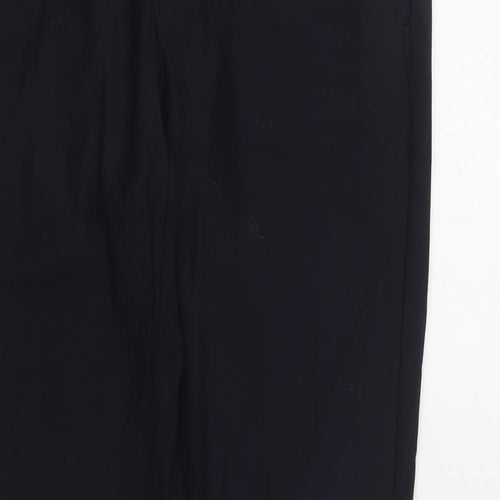 Cedar Wood State Mens Blue Polyester Dress Pants Trousers Size 34 in L34 in Regular Button
