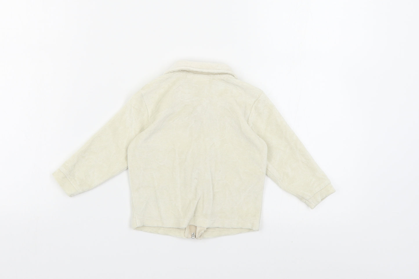 River Island Baby Beige Basic Jacket Jacket Size 6-9 Months Zip