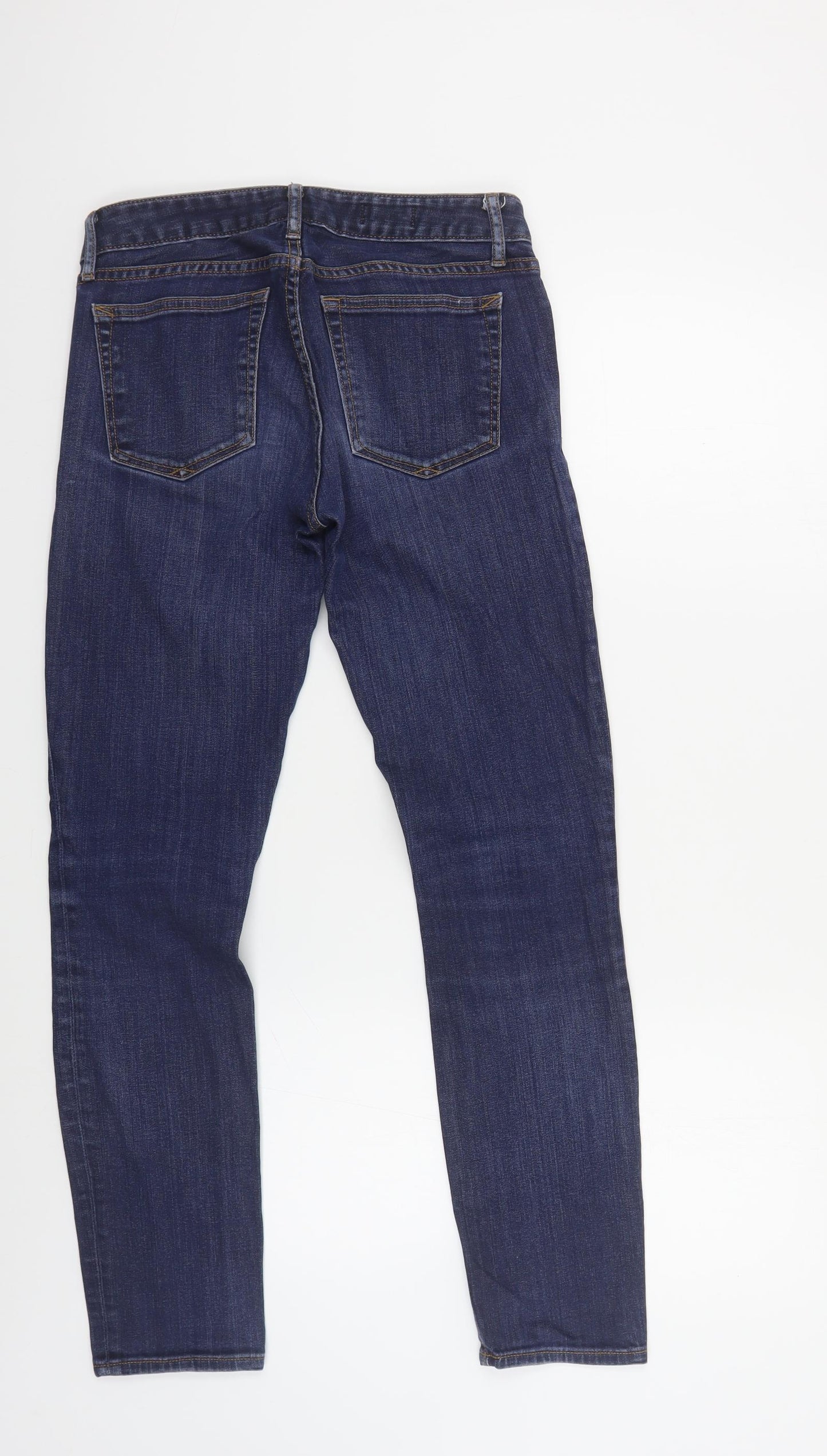 Gap Womens Blue Cotton Skinny Jeans Size 26 in L30 in Regular Button