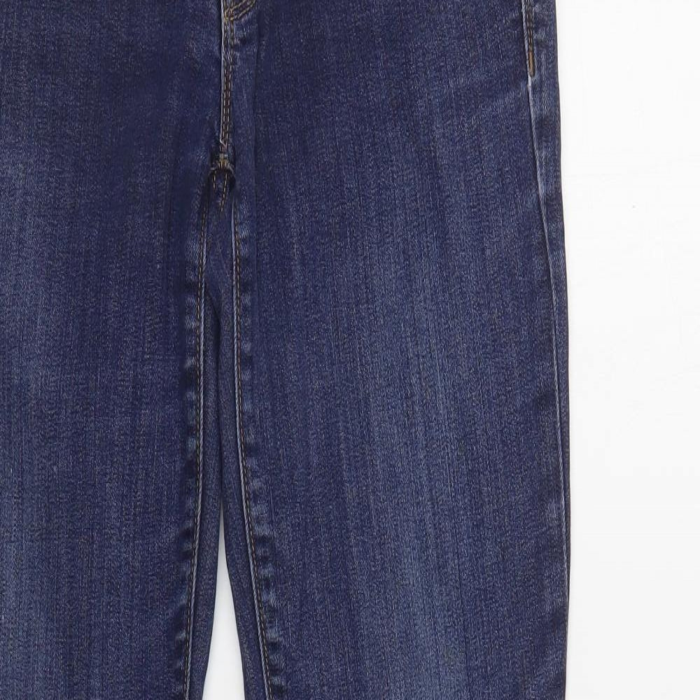 Gap Womens Blue Cotton Skinny Jeans Size 26 in L30 in Regular Button