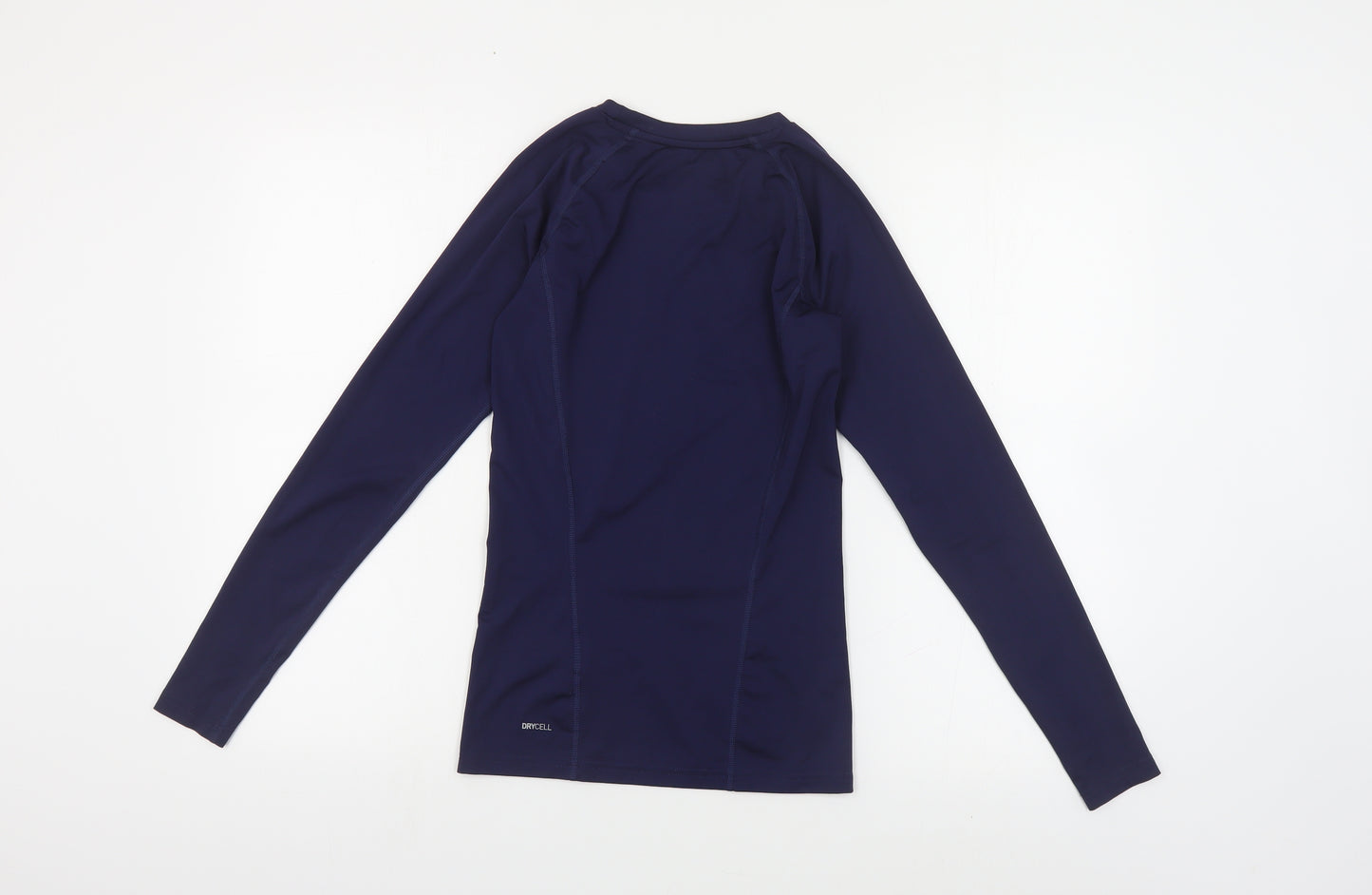 PUMA Girls Blue Polyester Jersey T-Shirt Size 13-14 Years Crew Neck Pullover