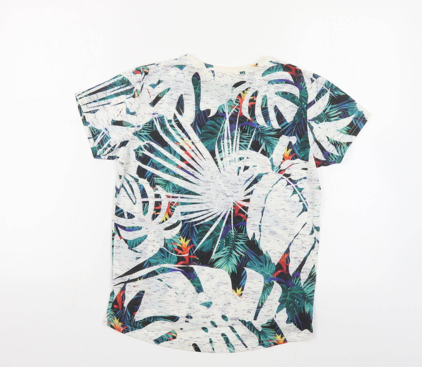 Primark Girls Multicoloured Geometric Polyester Pullover Polo Size 10-11 Years Crew Neck Pullover