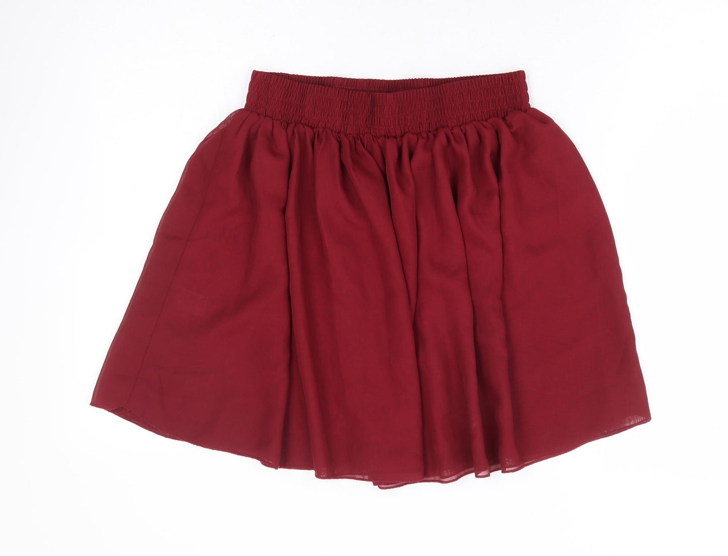 Hearts & Bows Womens Red Polyester Mini Skirt Size M