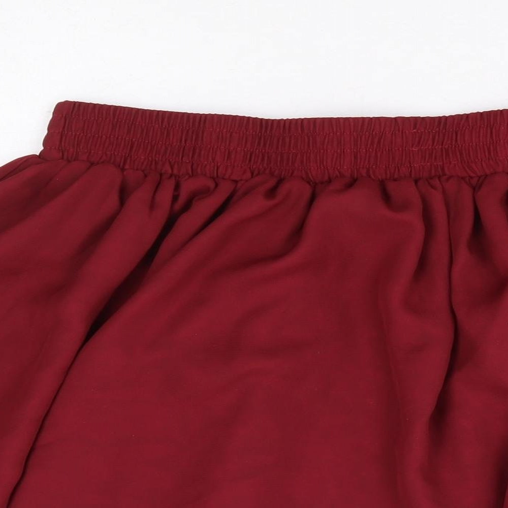Hearts & Bows Womens Red Polyester Mini Skirt Size M