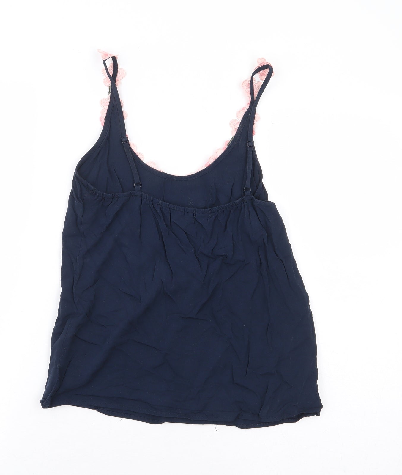 Oasis Womens Blue Polyester Camisole Tank Size 8 Scoop Neck